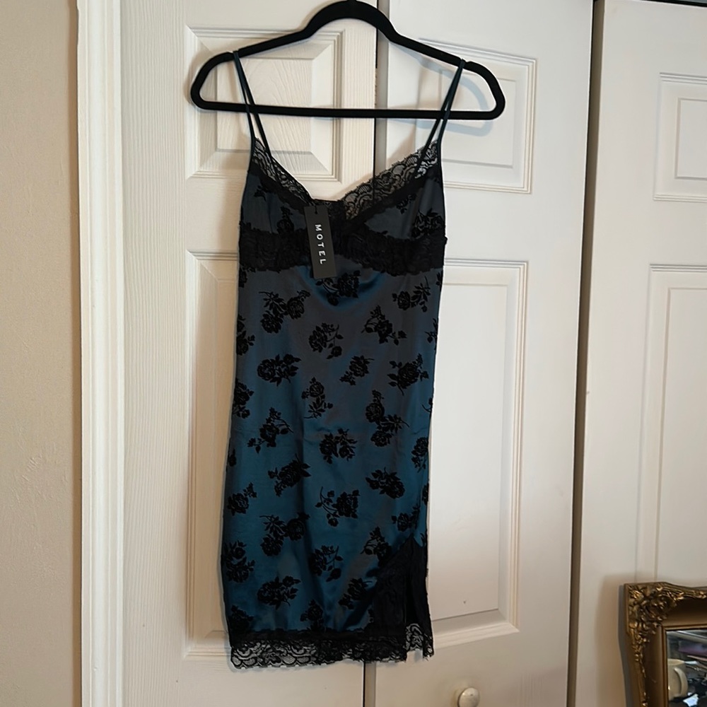 Motel rocks mini dress with side slit